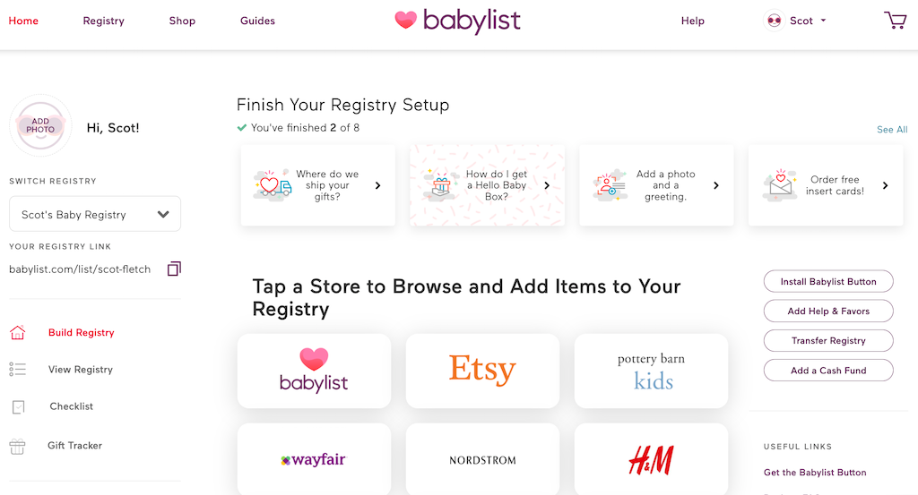 Babylist baby best sale registry